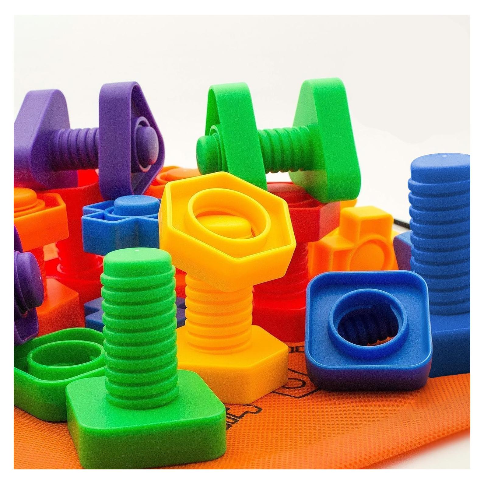 Juego de Tuercas y Tornillos Skoolzy 12 Piezas para Niños