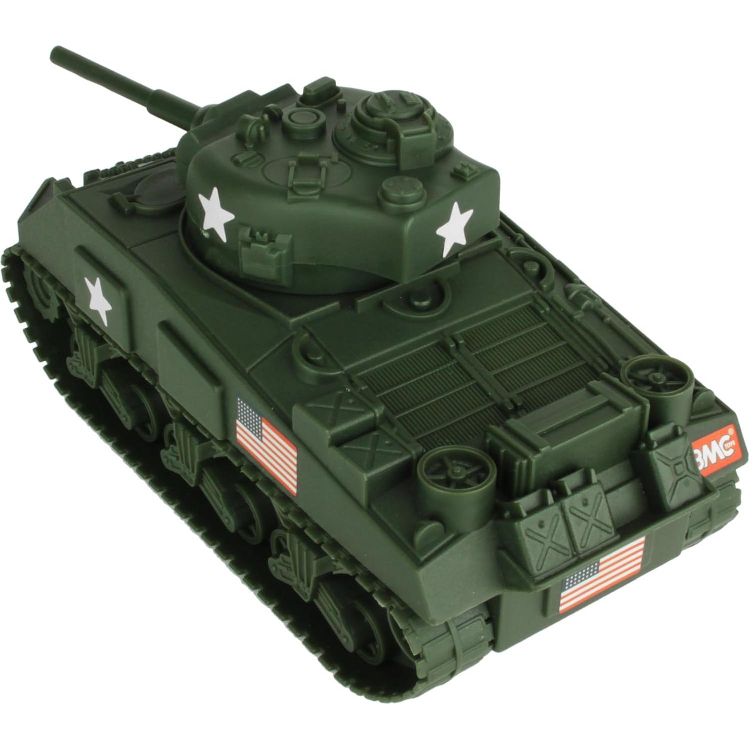 Tanque BMC WW2 Sherman M4 Verde Oscuro 1:32 para Coleccionistas