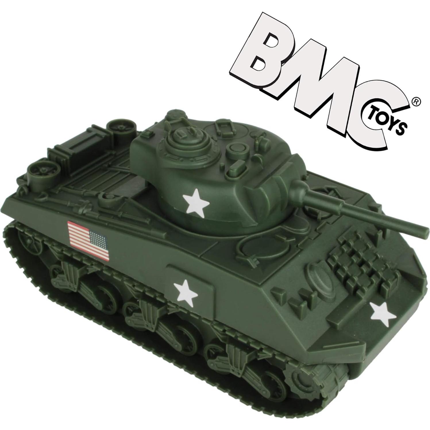 Tanque BMC WW2 Sherman M4 Verde Oscuro 1:32 para Coleccionistas