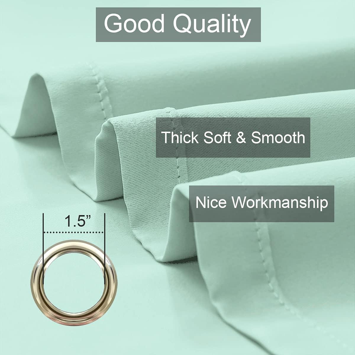 Cortinas Opacas Aislantes Térmicas LA PALMA Aqua 2 Paneles 132x160 cm