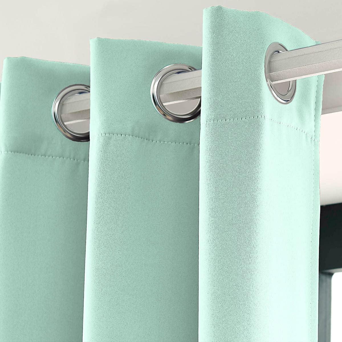 Cortinas Opacas Aislantes Térmicas LA PALMA Aqua 2 Paneles 132x160 cm