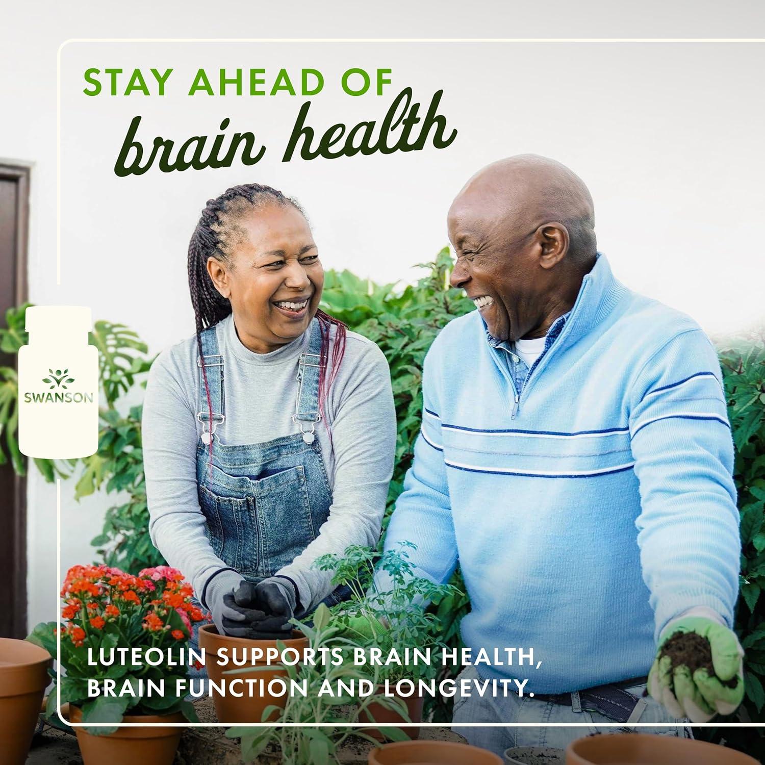 Complejo de Luteolina Swanson 30 Cápsulas - Suplemento Cognitivo