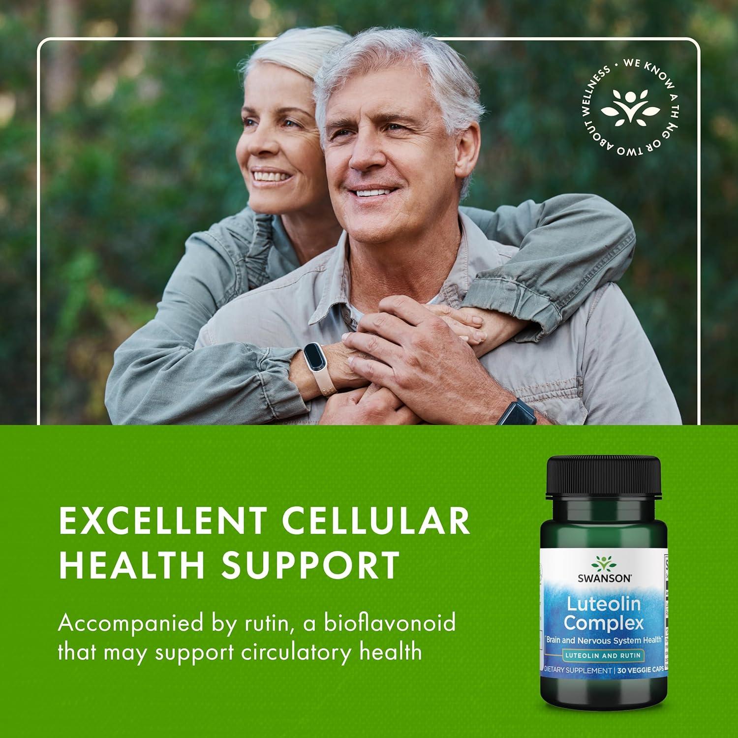 Complejo de Luteolina Swanson 30 Cápsulas - Suplemento Cognitivo