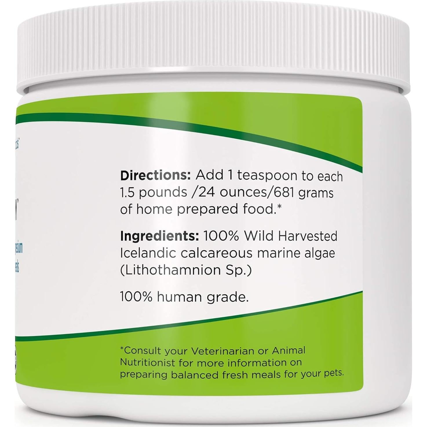 Calcio de Algas Marinas para Mascotas American Pet 396.9g