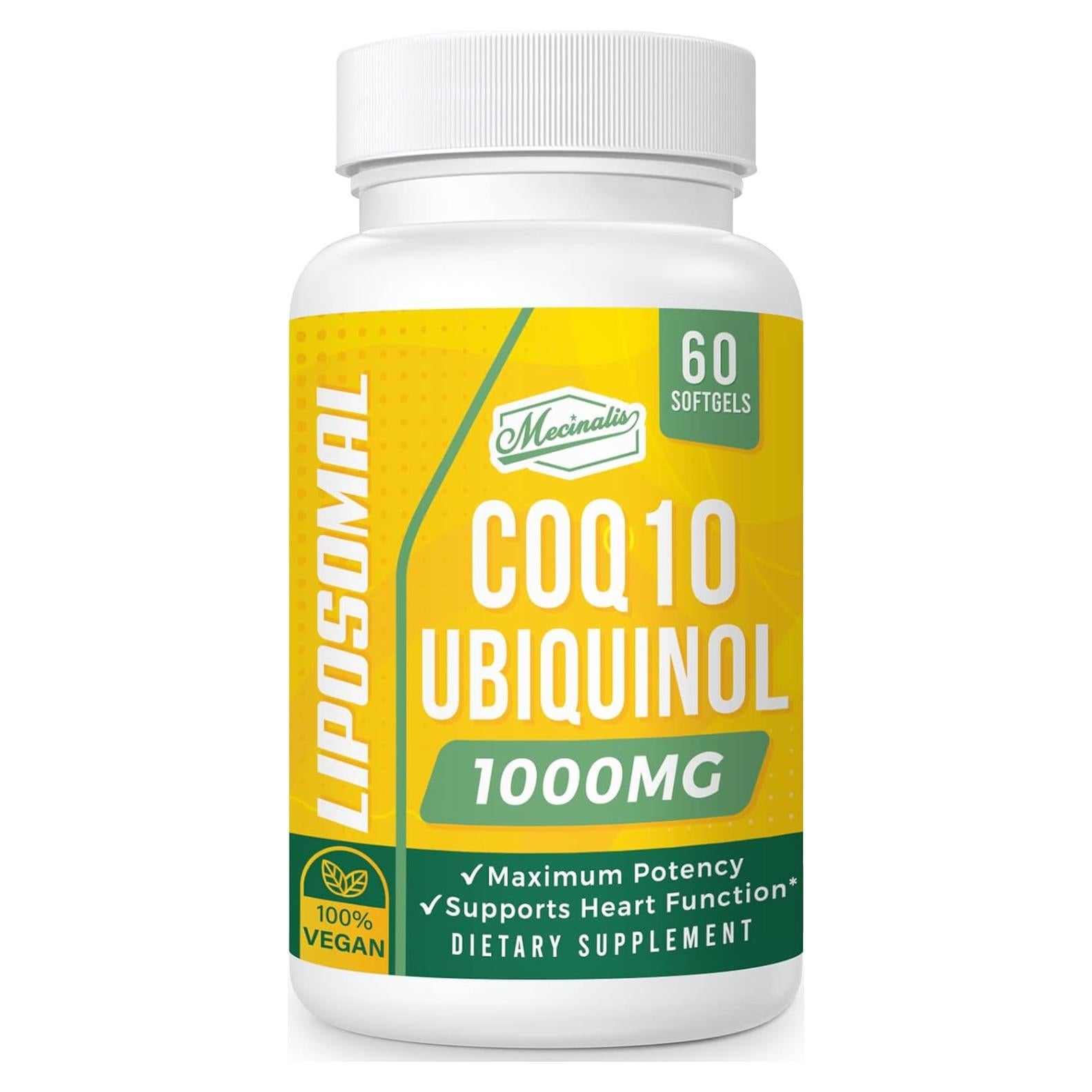 Suplemento CoQ10 Ubiquinol 1000mg Mecinalis 60 Gelatinas