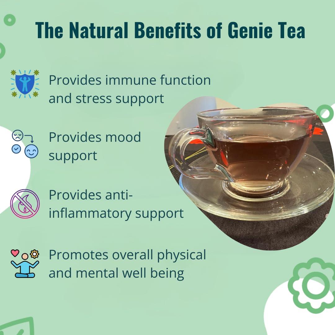 Té Adaptogénico 1Balance Living Genie con Ashwagandha 30 Bolsitas