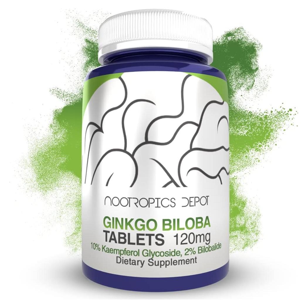 Tabletas Ginkgo Biloba Nootropics Depot 120mg 90 Unidades