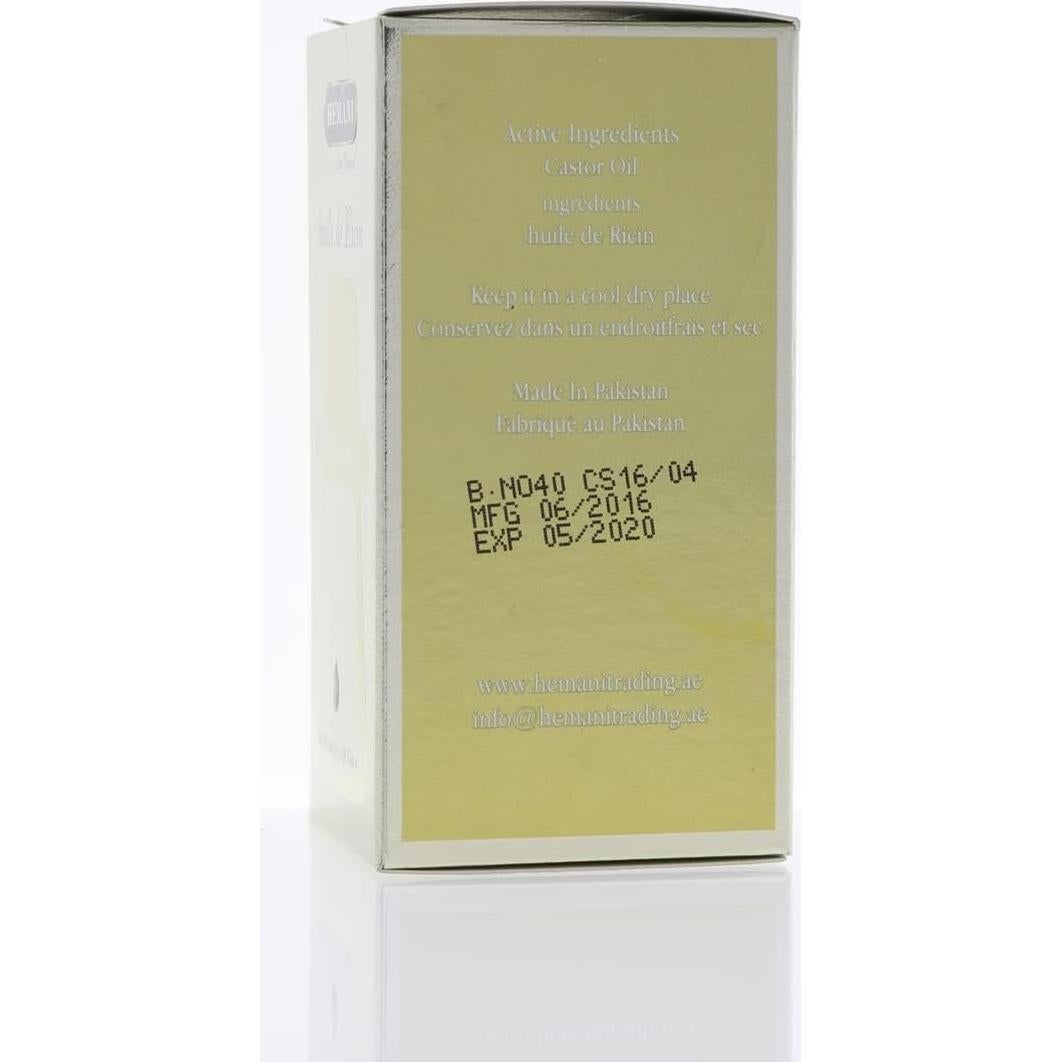Aceite de Ricino 40ml Hemani 100% Puro Prensado en Frío