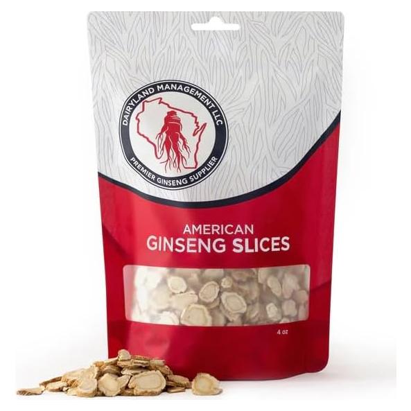 Rodajas de Ginseng Americano Dairyland 113.4 g - Suplemento Herbal