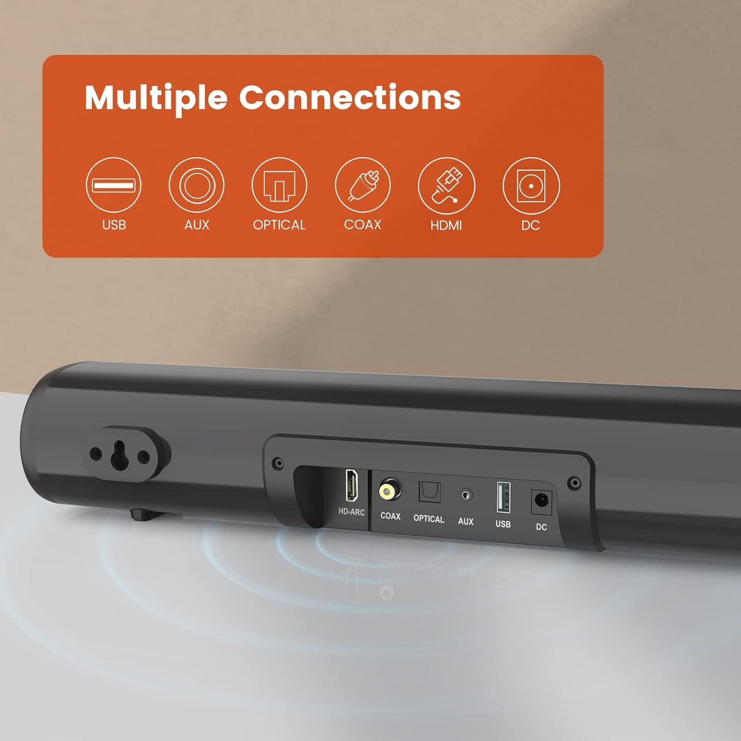 Barra de Sonido Littoak SE04 40.6 cm Bluetooth HDMI