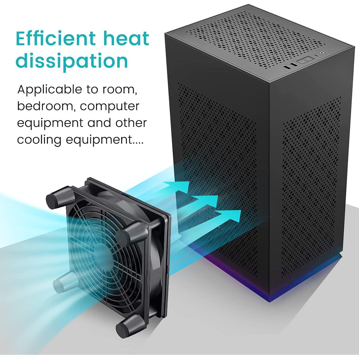 Ventilador USB Wathai 120mm para Enfriamiento de Dispositivos