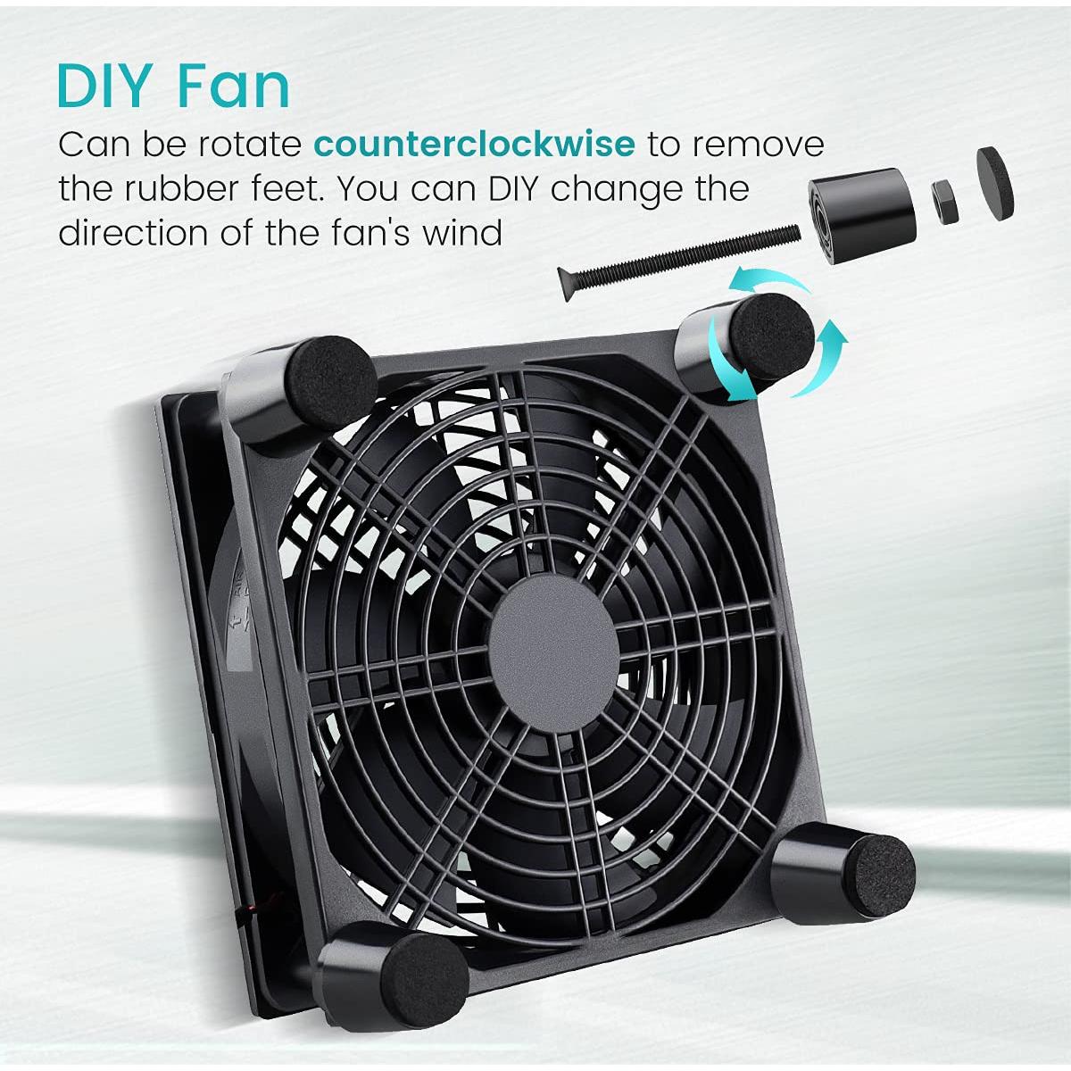 Ventilador USB Wathai 120mm para Enfriamiento de Dispositivos