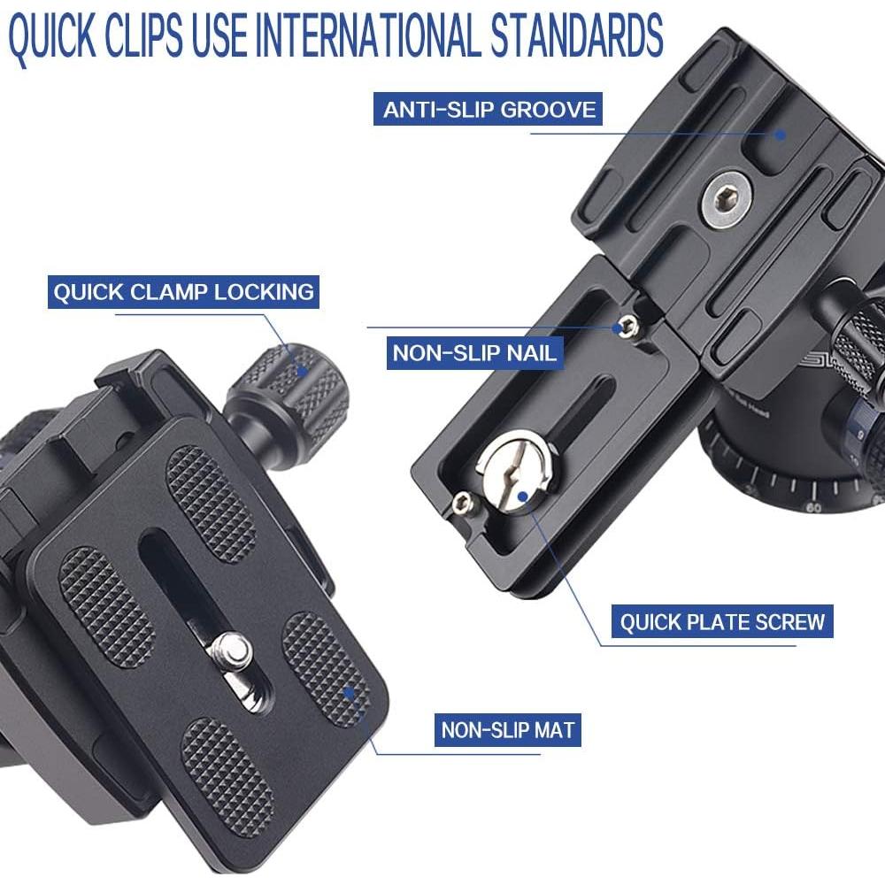 Cabezal de bola panorámico AOKA KK33 360° con placa rápida 0.49 kg