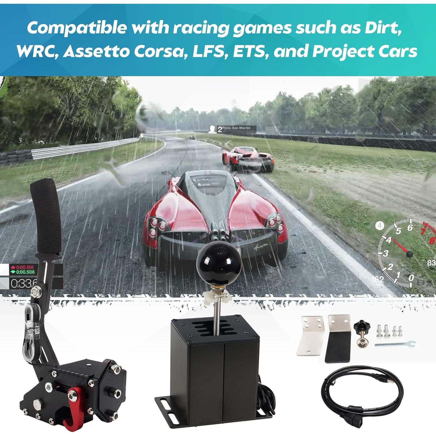 Cambiador de Simulación Dexepe USB Freno de Mano 64 Bits