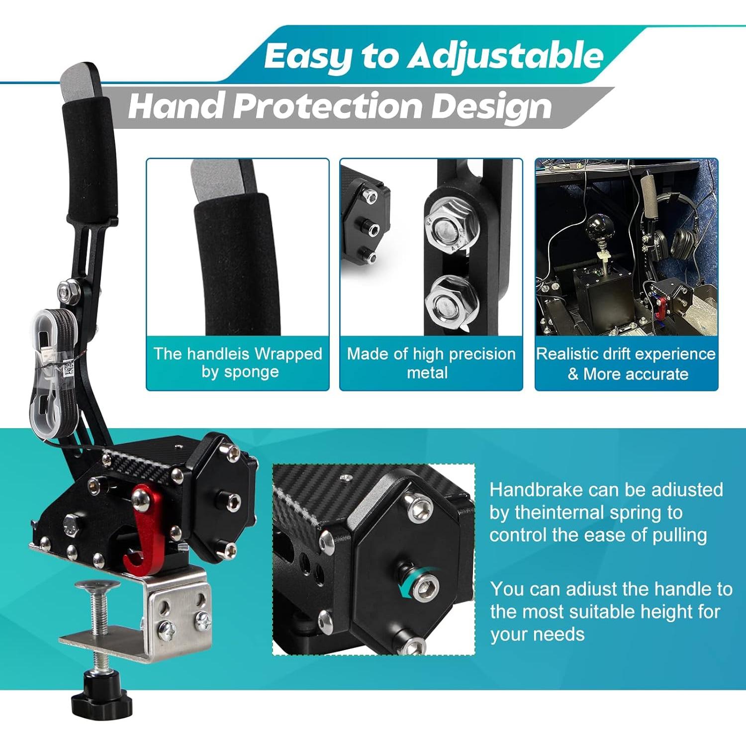 Cambiador de Simulación Dexepe USB Freno de Mano 64 Bits