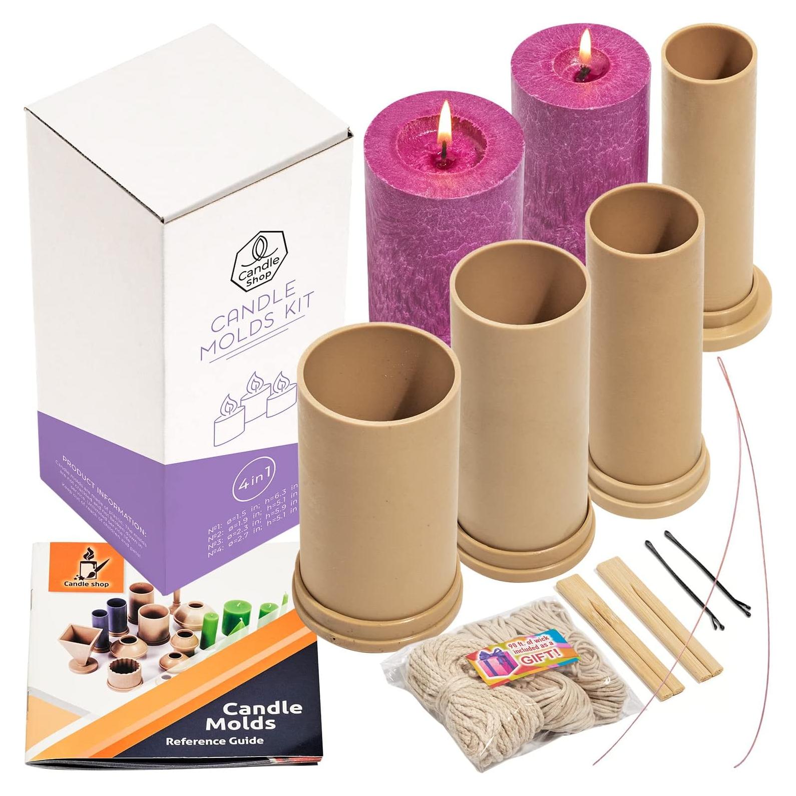 Juego de Moldes para Hacer Velas Cilíndricas Tienda de Velas