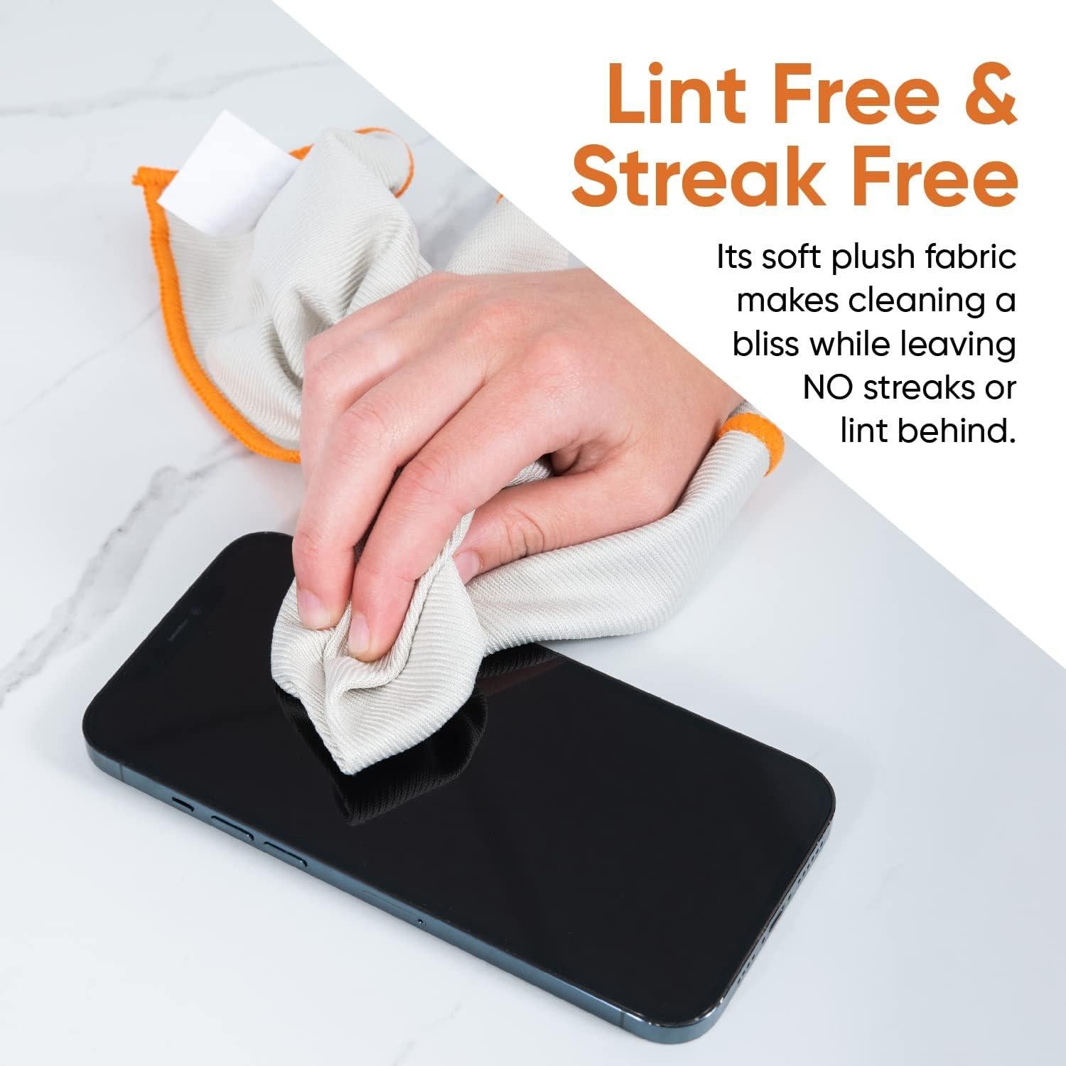 Paño de Microfibra Superio 12 Unidades Sin Pelusa 40x35 cm