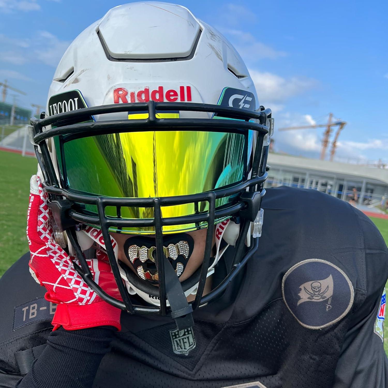 Protector Bucal de Fútbol LeCool 3D con Correa - Negro