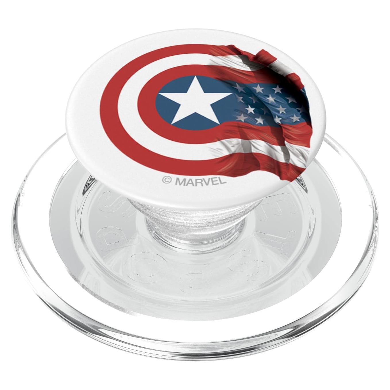 PopSocket MagSafe Capitán América Marvel - Escudo y Bandera