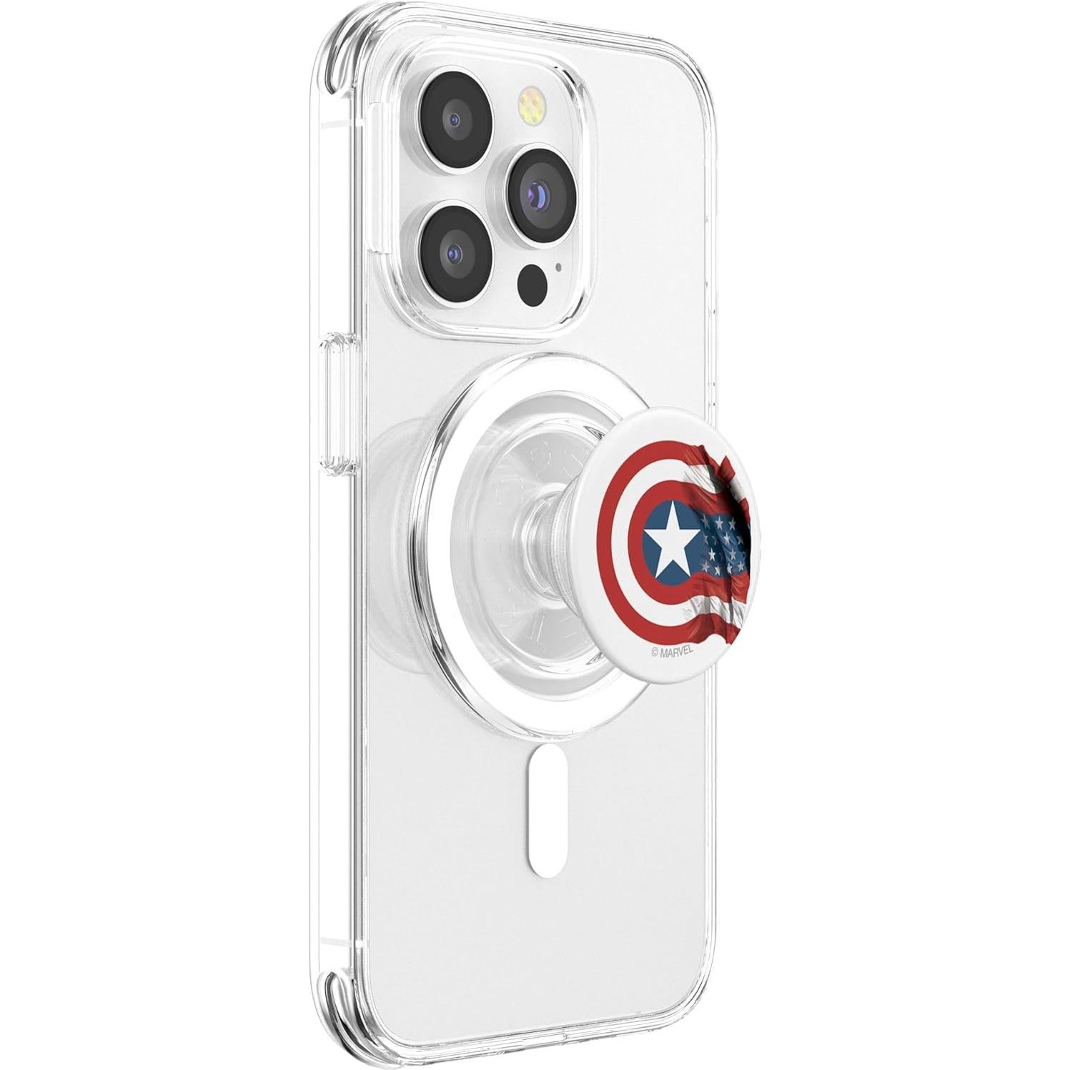 PopSocket MagSafe Capitán América Marvel - Escudo y Bandera