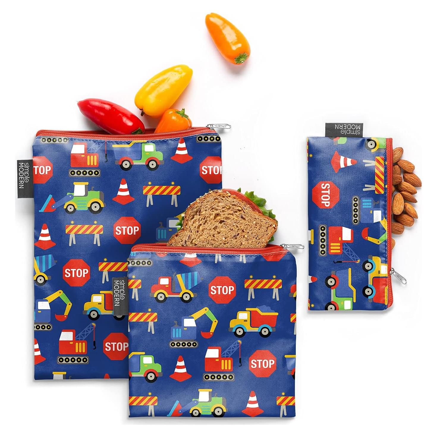 Bolsas de Snack Reutilizables Simple Modern Ellie - 3 Unidades