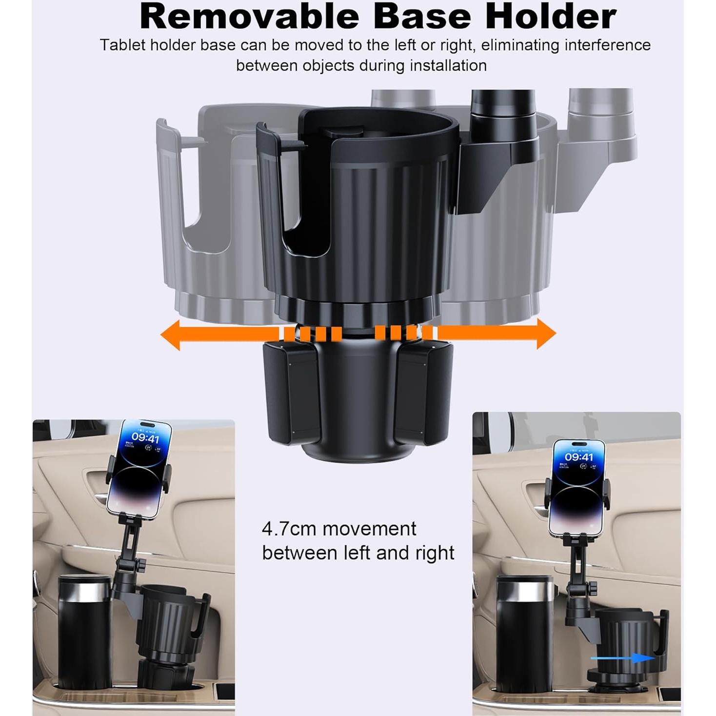 Soporte para Tablet en Portavasos Peastrex Ajustable 3-13"