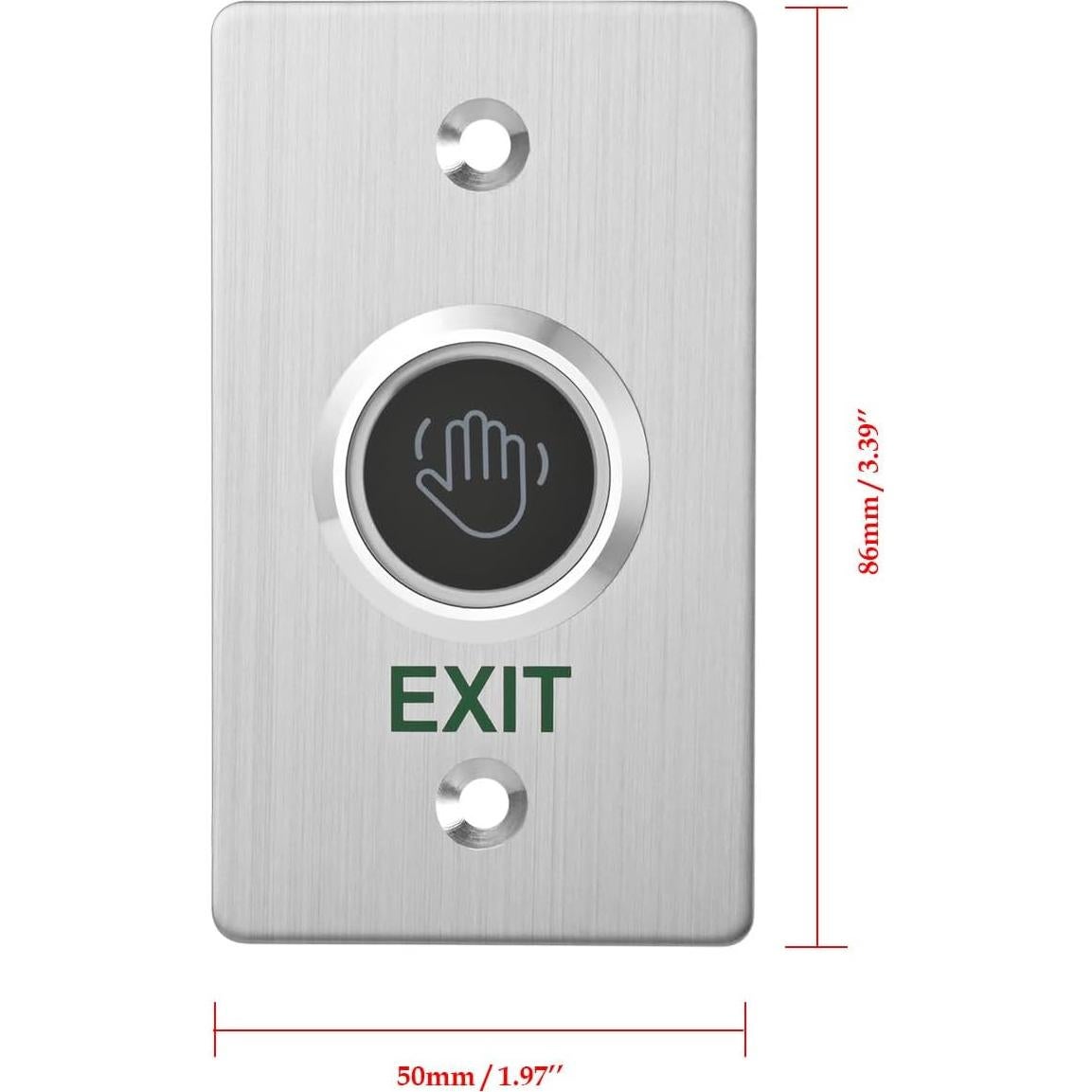 Botón de Salida Infrarrojo YUHANUS Acero Inoxidable IP67