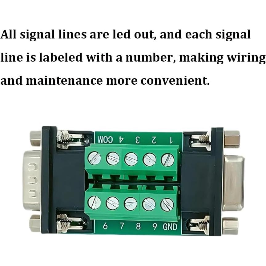 Conector DB9 hembra y macho Willwewon sin soldadura 2PCS