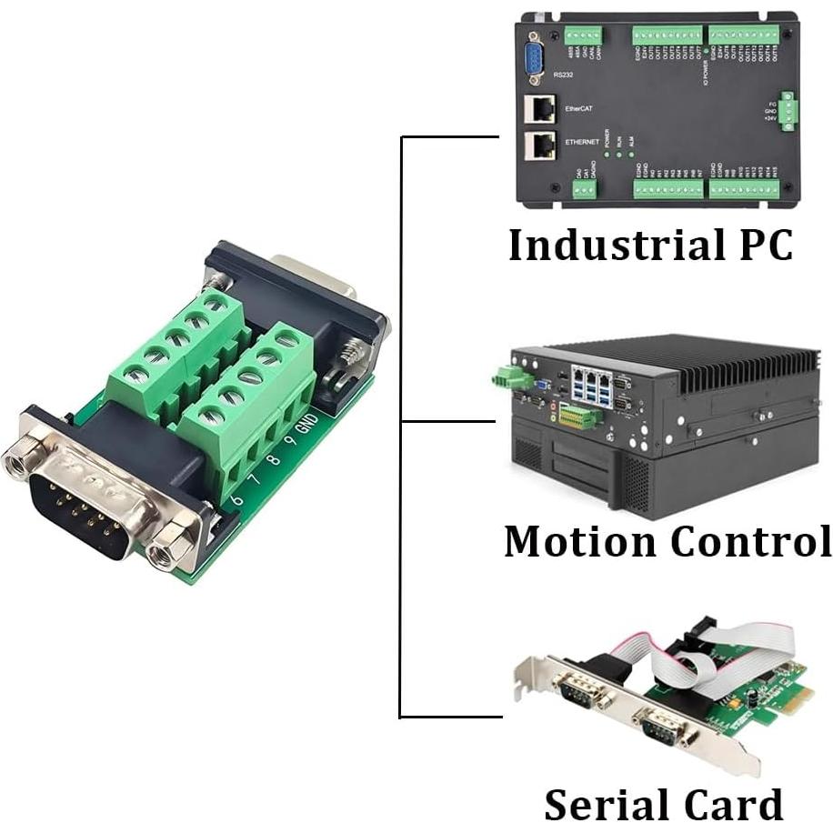 Conector DB9 hembra y macho Willwewon sin soldadura 2PCS