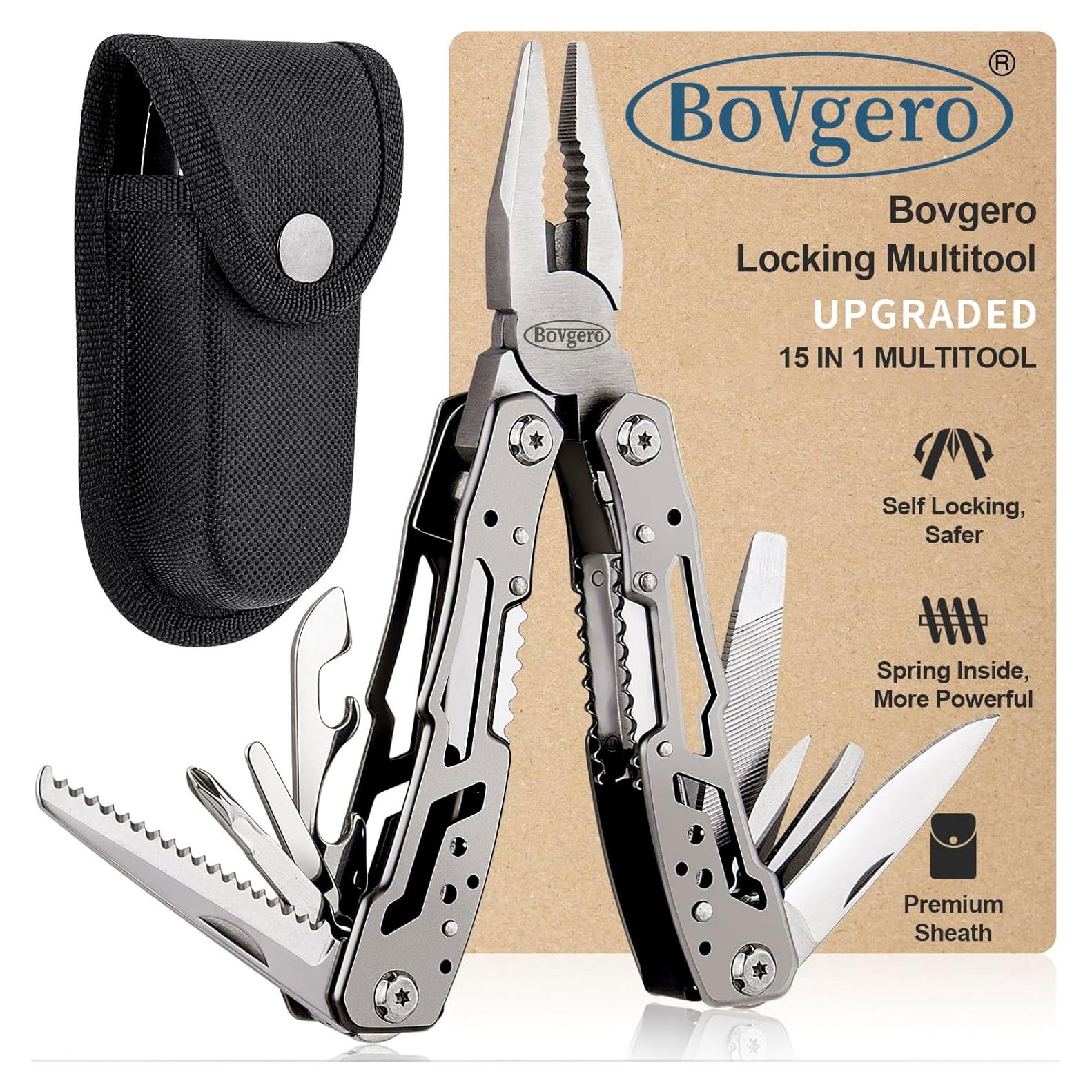 Alicate Multiherramienta 15 en 1 Bovgero Acero Inoxidable