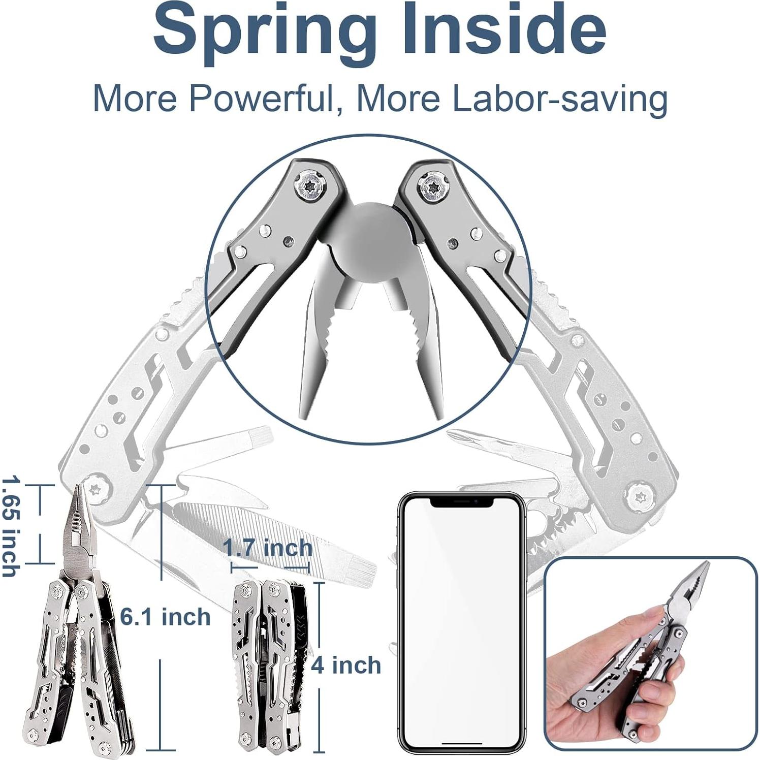 Alicate Multiherramienta 15 en 1 Bovgero Acero Inoxidable