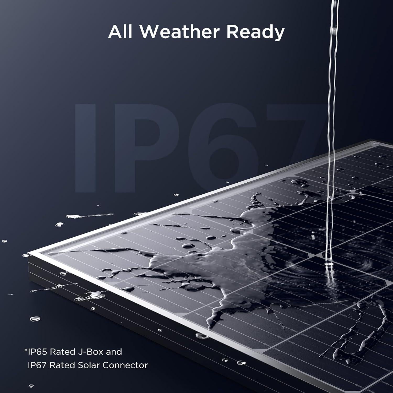 Panel Solar Monocristalino Callsun 100W 12V Alta Eficiencia