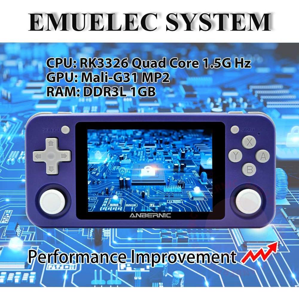 Consola de Juegos Portátil RG351P 3.5" IPS 64GB 2500 Juegos