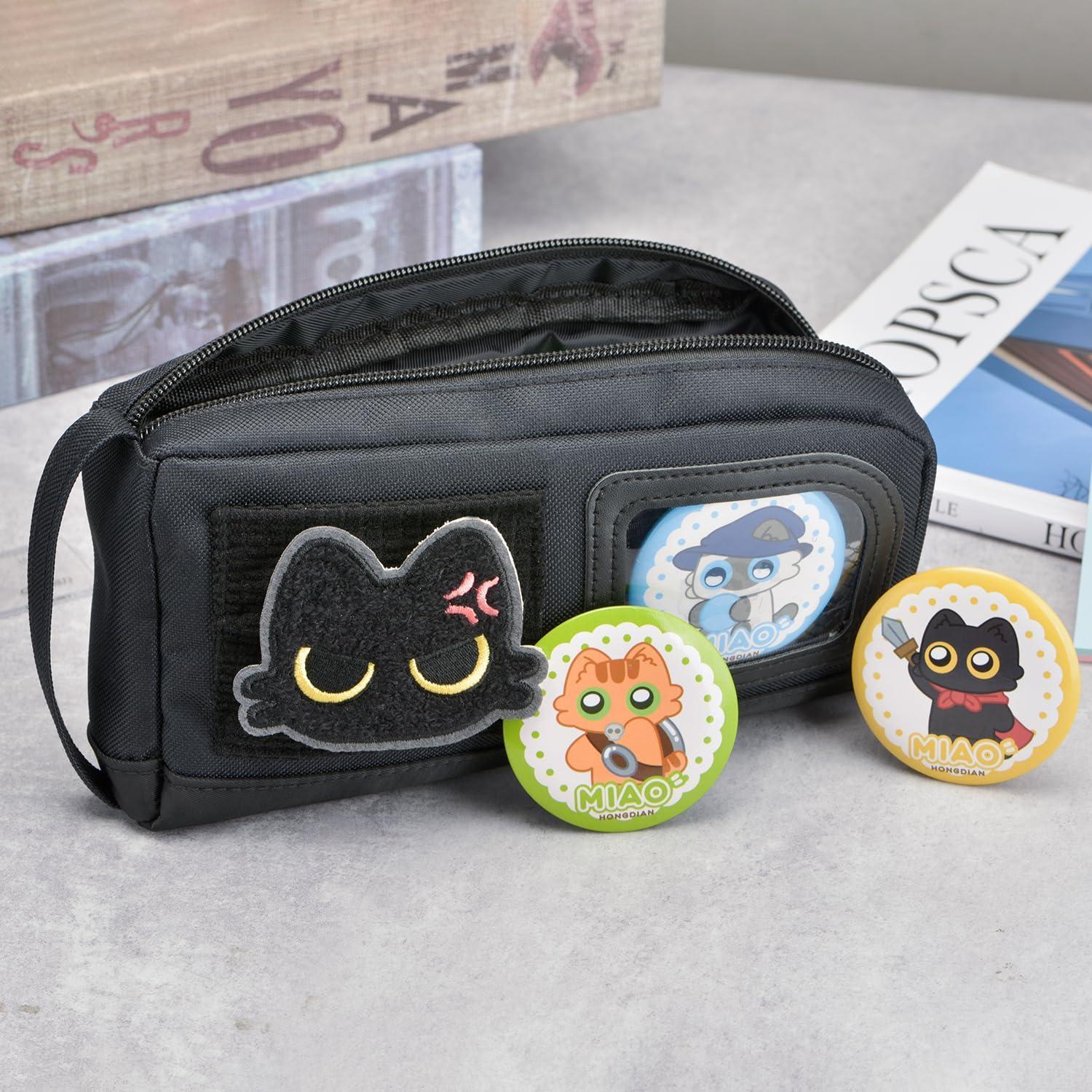 Estuche de Lápices Lanxivi Gato Adorable Negro 20x11cm