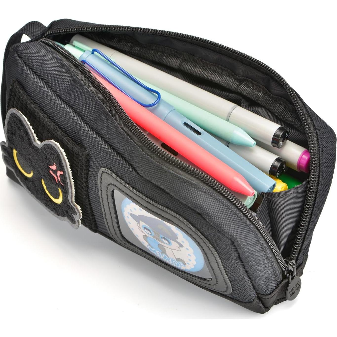 Estuche de Lápices Lanxivi Gato Adorable Negro 20x11cm