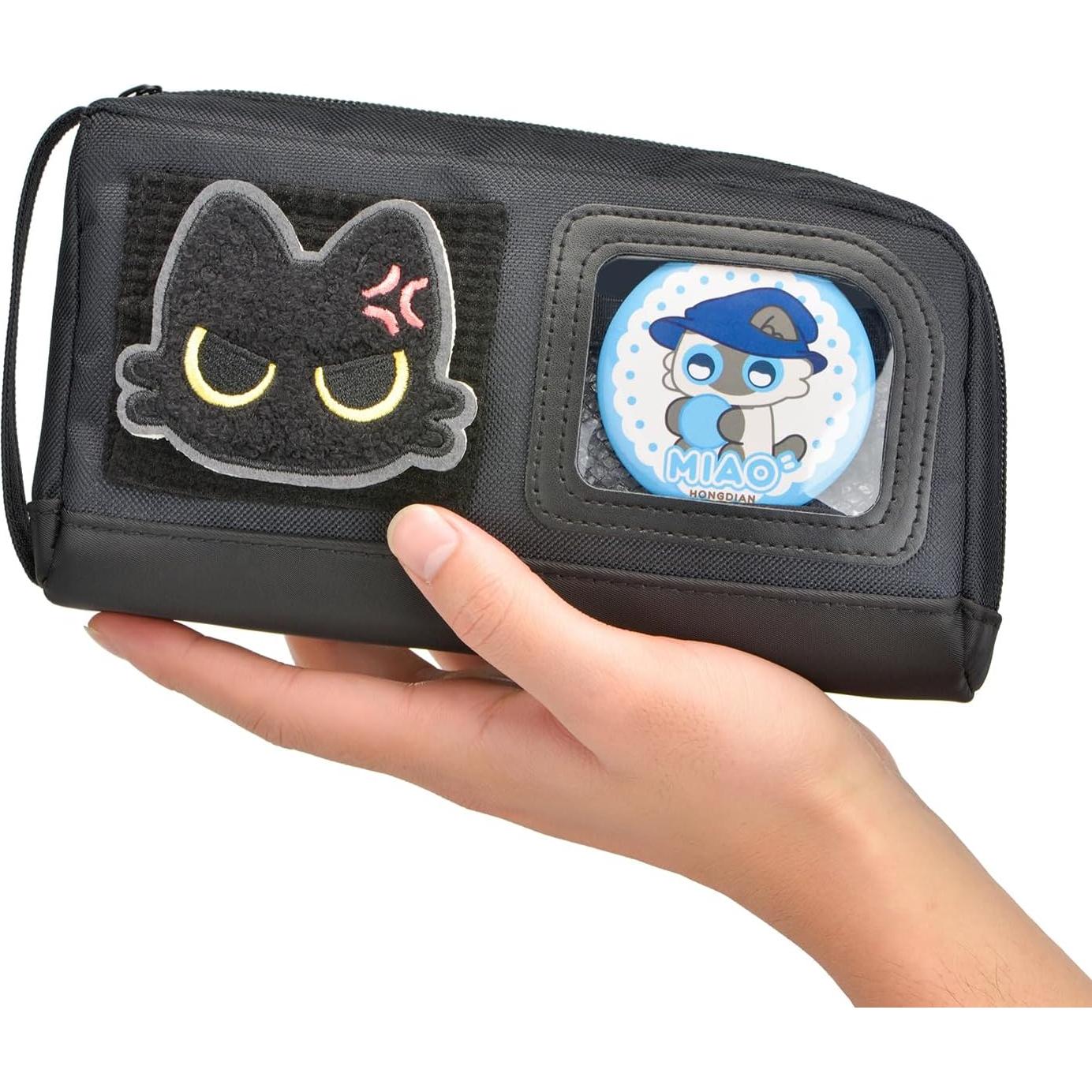 Estuche de Lápices Lanxivi Gato Adorable Negro 20x11cm