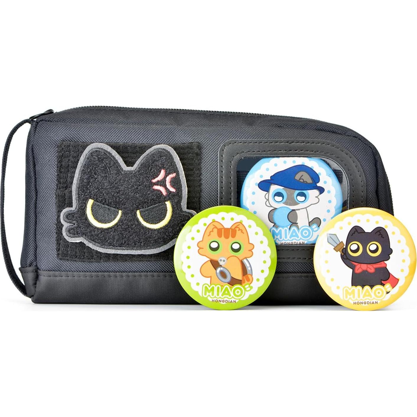 Estuche de Lápices Lanxivi Gato Adorable Negro 20x11cm