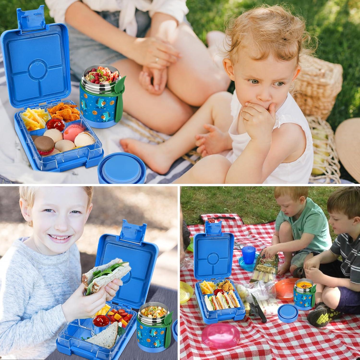 Juego de Caja de Almuerzo Bento Howeemo con Termo 300ml