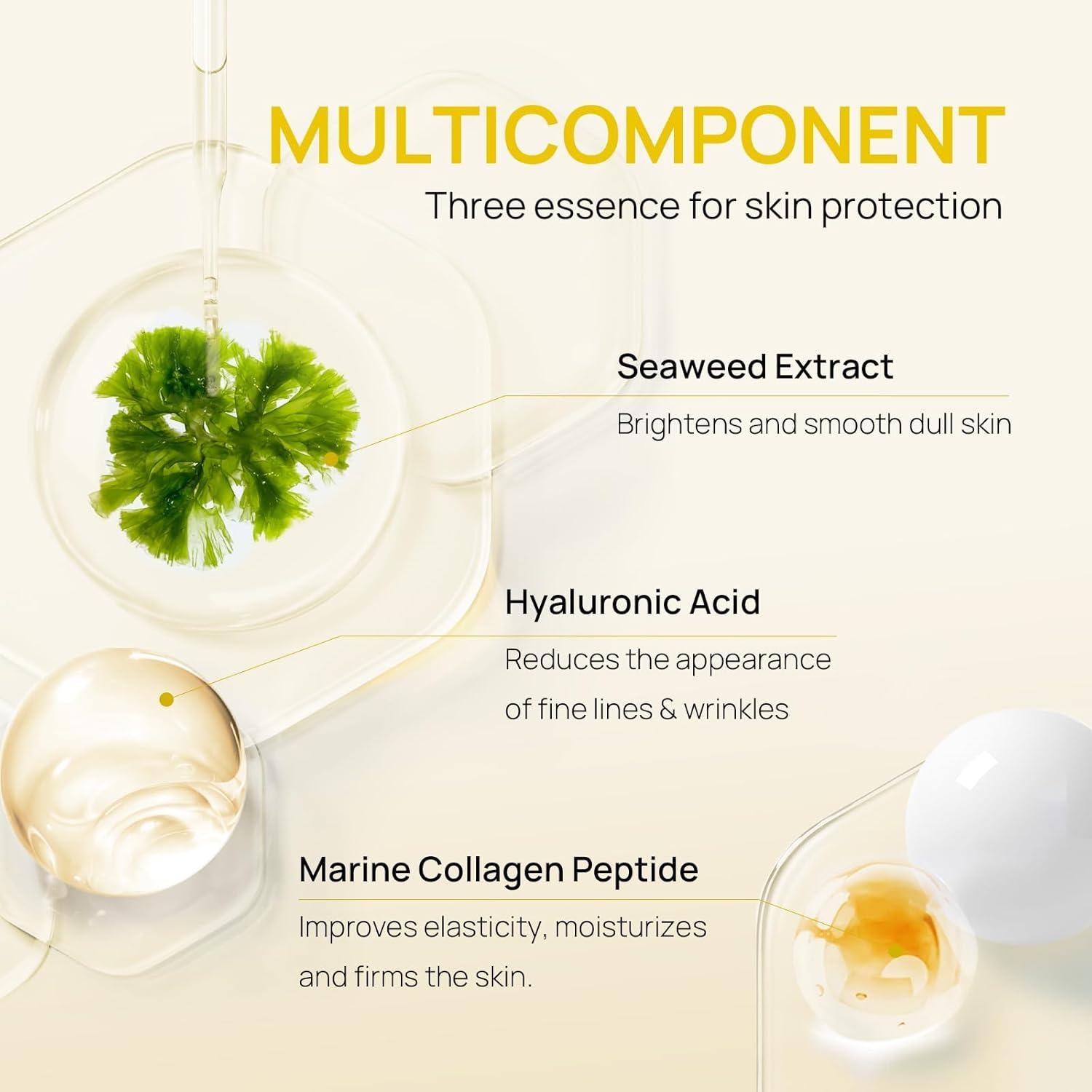 Mascarilla Facial de Colágeno Bleuvél 30g x 5ea Hidratante