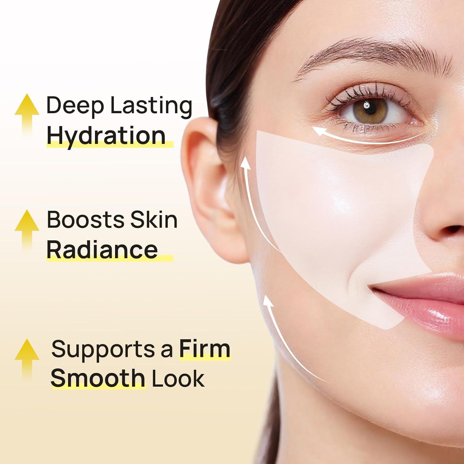 Mascarilla Facial de Colágeno Bleuvél 30g x 5ea Hidratante