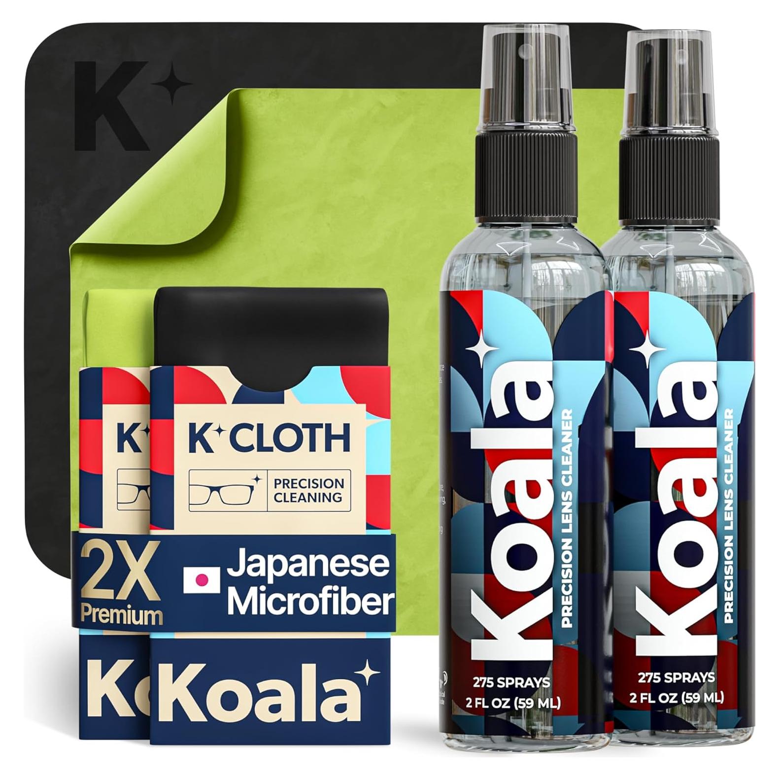 Kit Limpiador de Lentes Koala | 4 Piezas | Sin Alcohol