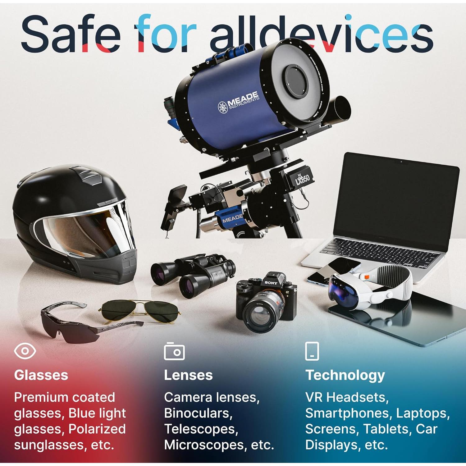 Kit Limpiador de Lentes Koala | 4 Piezas | Sin Alcohol