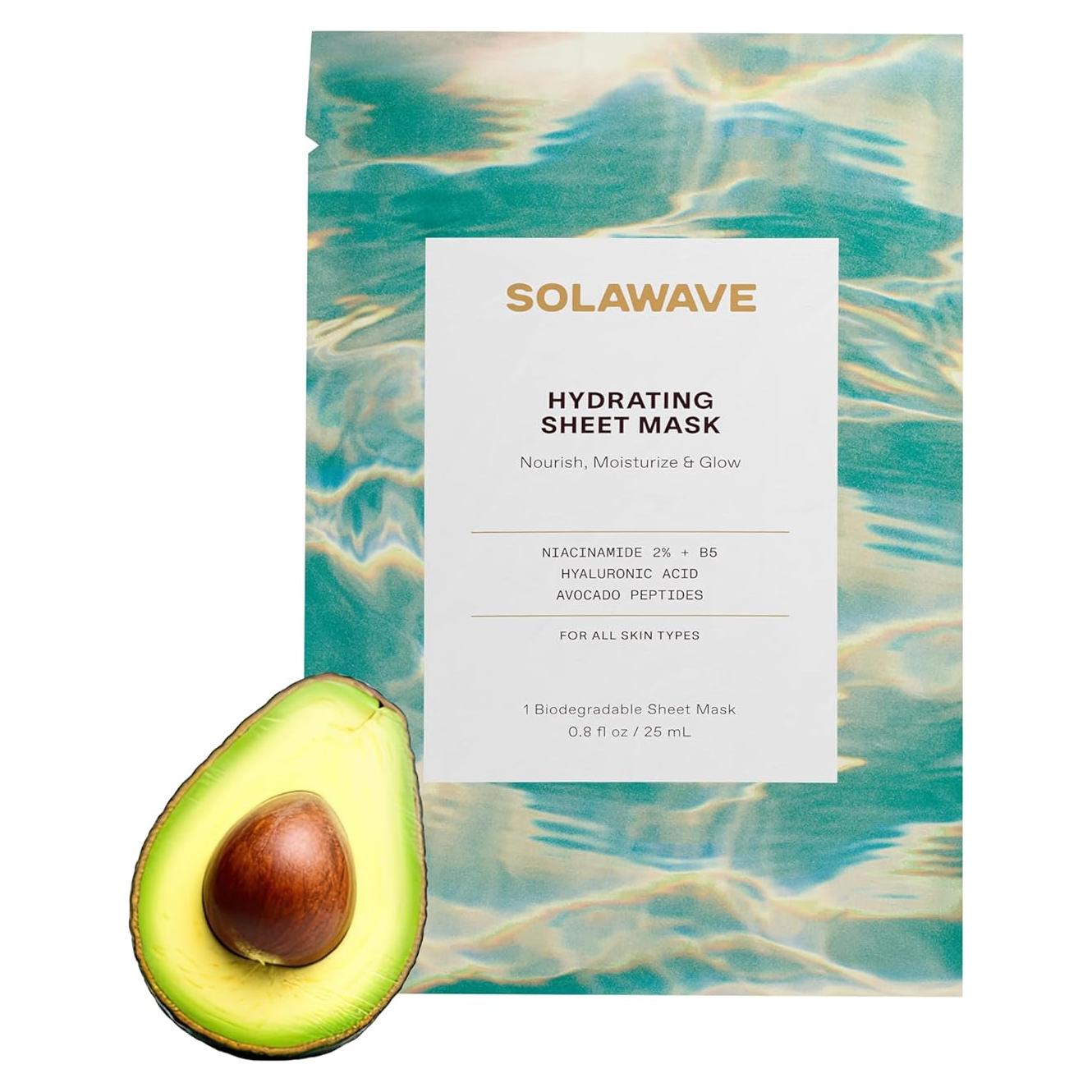 Mascarilla Hidratante Antienvejecimiento Solawave 1 Paquete