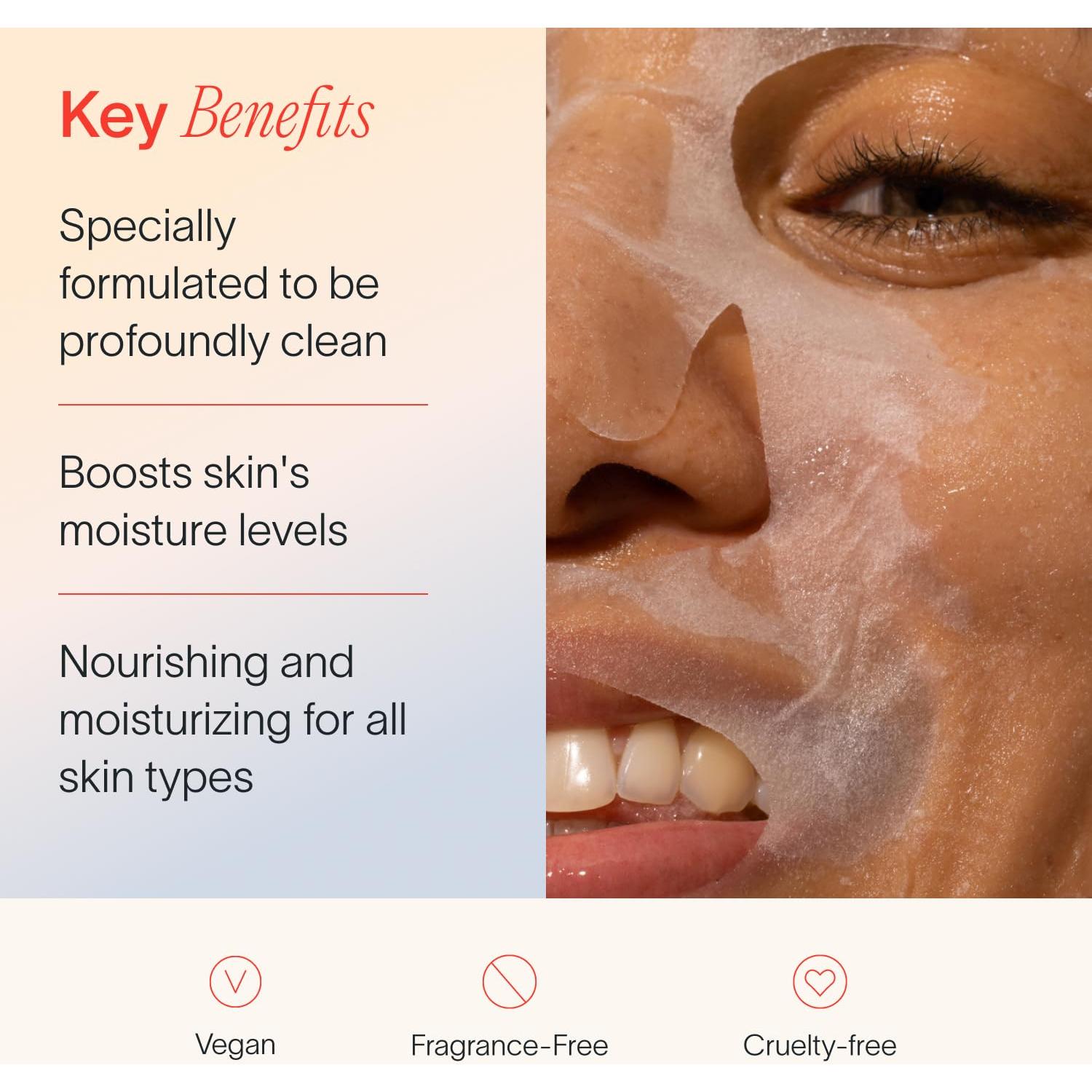 Mascarilla Hidratante Antienvejecimiento Solawave 1 Paquete