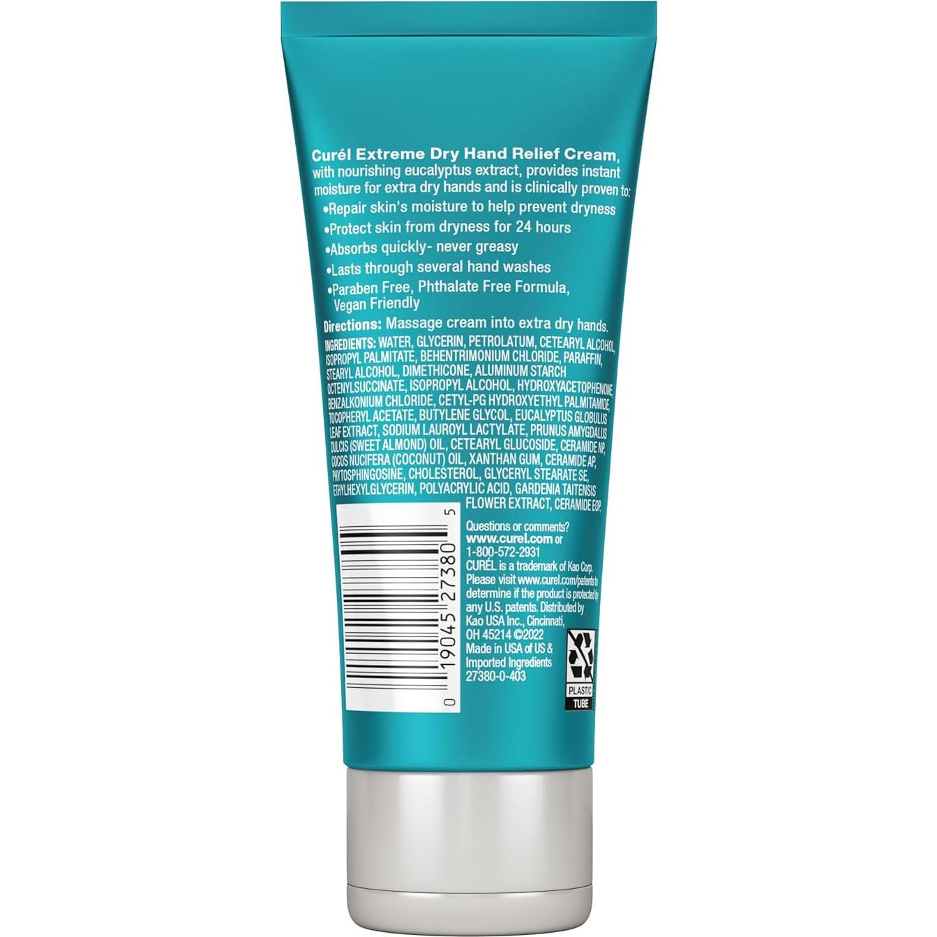 Crema para Manos Secas Curel Extreme Dry 85g - Hidratación 24h