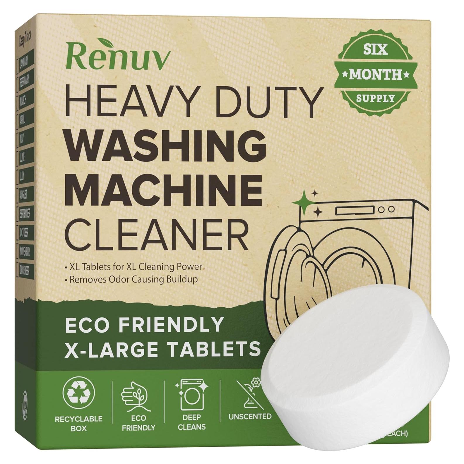 Tabletas Desincrustantes Renuv 6 XL para Lavadoras HE