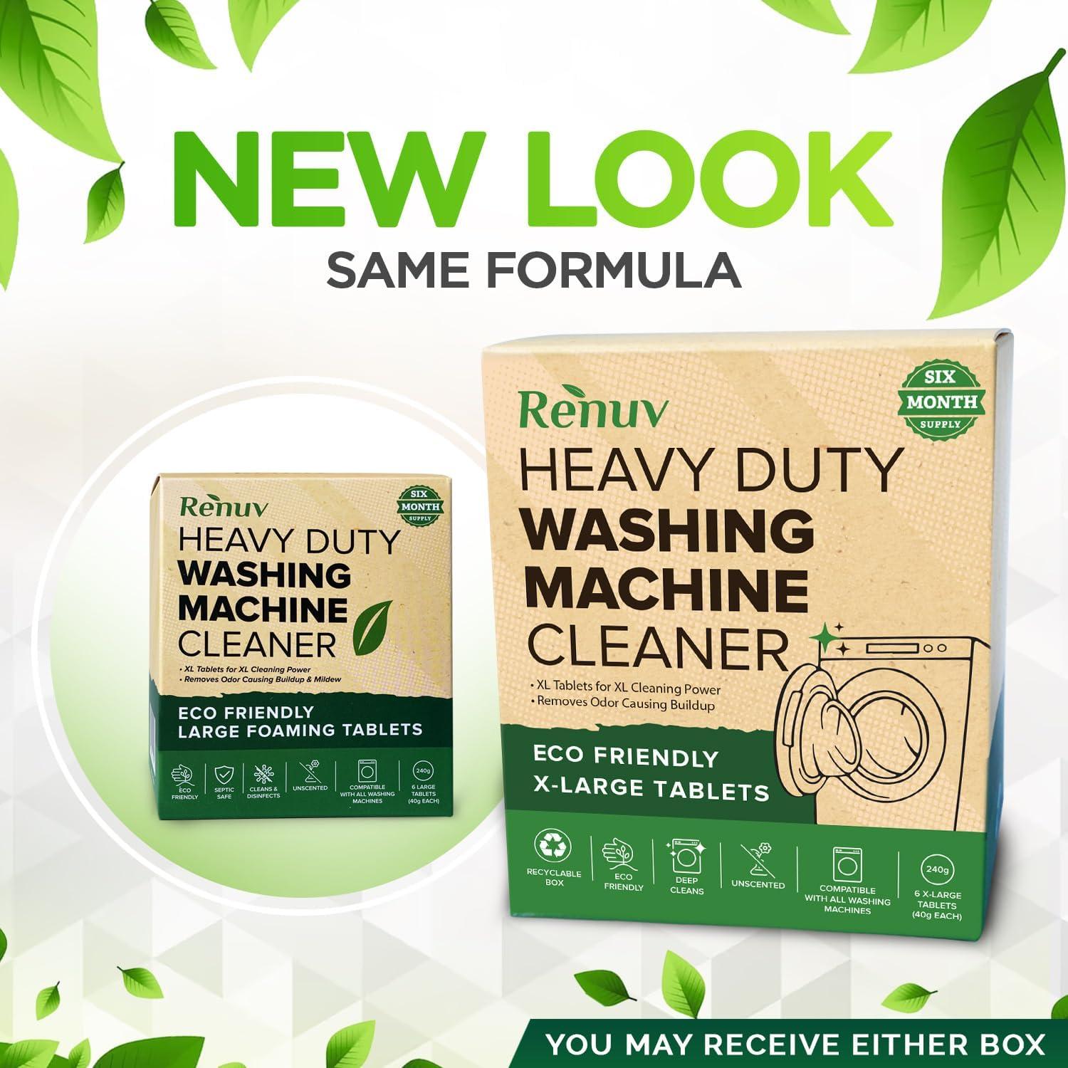 Tabletas Desincrustantes Renuv 6 XL para Lavadoras HE