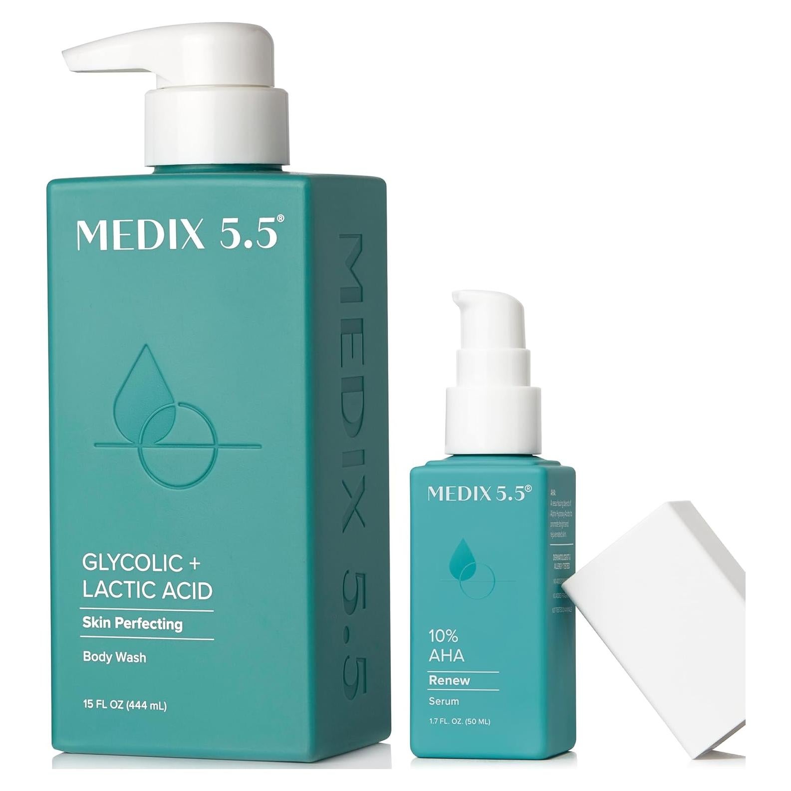 Medix 5.5 Set de 2 Piezas: Limpiador AHA + Acelerador 20%