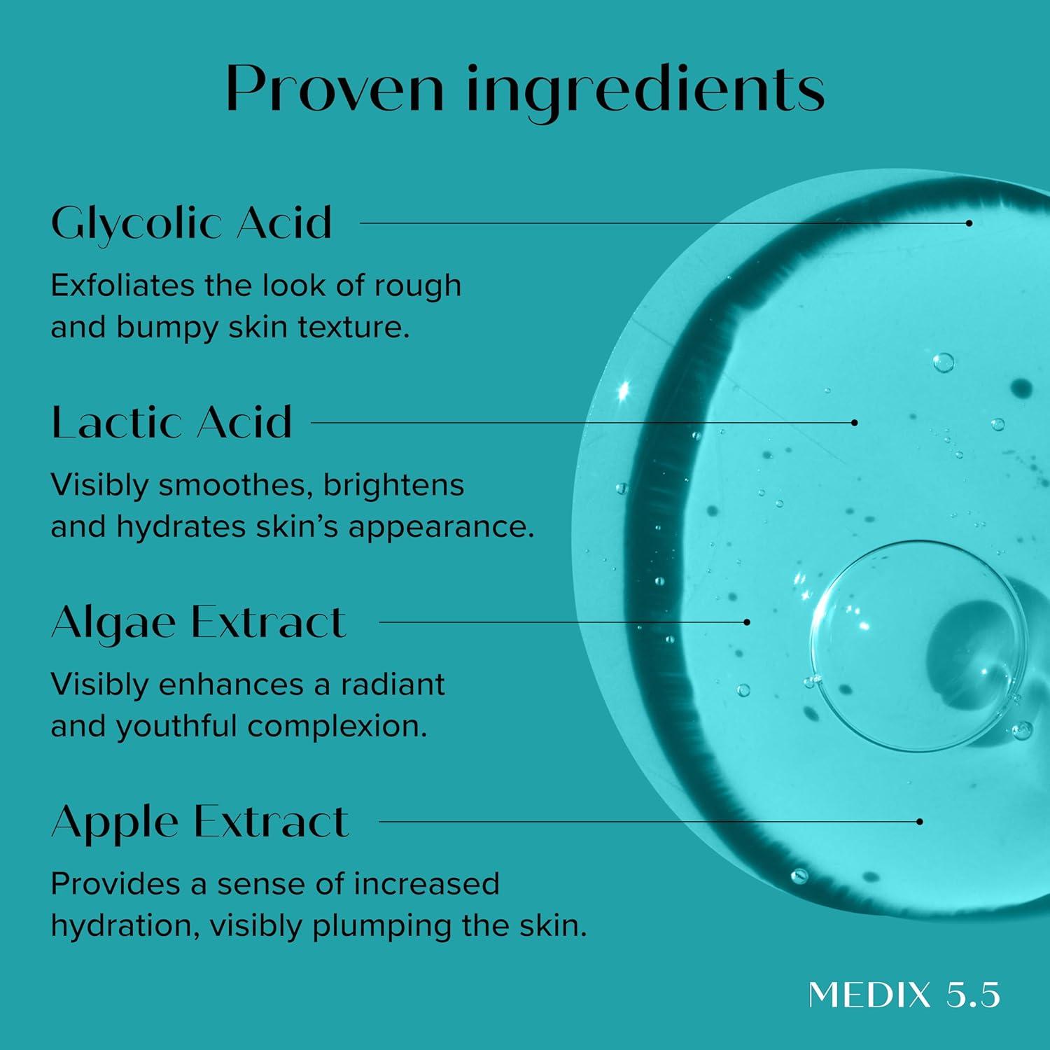 Medix 5.5 Set de 2 Piezas: Limpiador AHA + Acelerador 20%