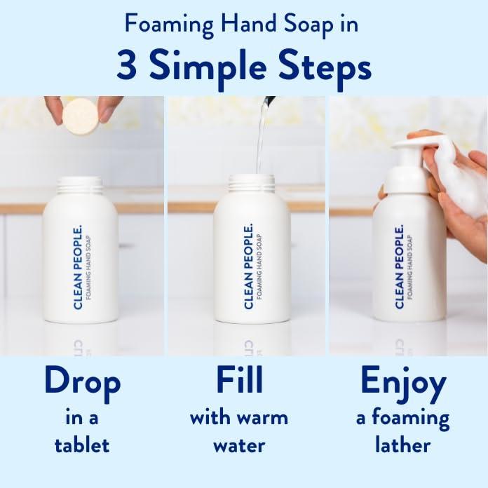 Tabletas de Jabón de Manos Espumoso The Clean People - 12 Unidades